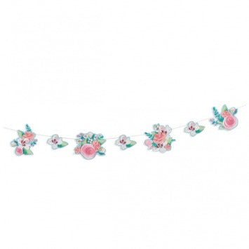 Mint To Be Paper Flower Garland 9ft