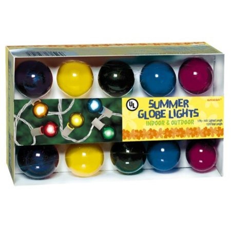 Globe Lights - Multicolor: 15ft Total Length; 14ft Lighted Length
set of 15 lights 1/ct