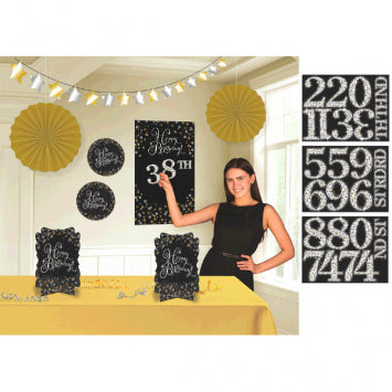 Sparkling Celebration Add-Any-Age Room Decoration Kit