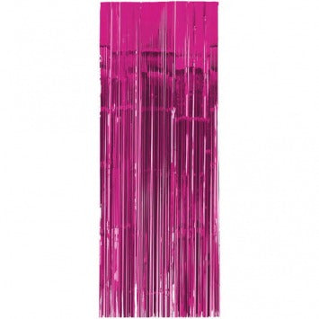 Bright Pink Metallic Curtain
 3ft x 8ft