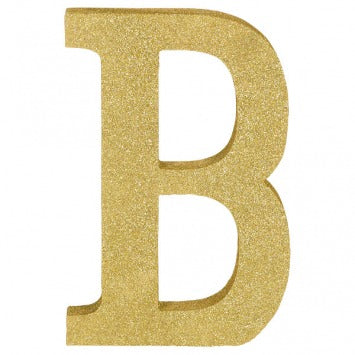 Letter B 8 7/8in H x 5 7/8in W x 1in D