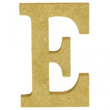 Letter E 8 7/8in H x 5 3/4iin W x 1in D