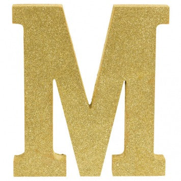 Letter M 8 7/8in H x 7 7/8in W x 1in D