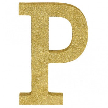 Letter P 8 7/8in H x 5 7/8in W x 1in D