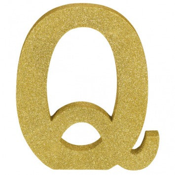 Letter Q 8 7/8in H x 7 1/2in W x 1in D