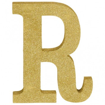 Letter R 8 7/8in H x 7in W x 1in D