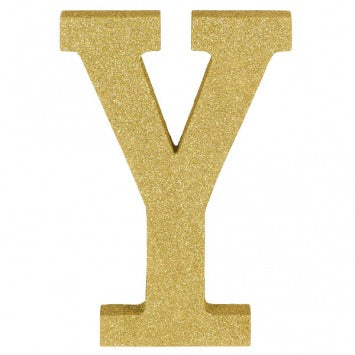 Letter Y 8 7/8in H x 6 1/2in W x 1in D