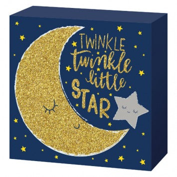 Twinkle Little Star Square Standing Plaque 7 1/2in x 7 1/2in