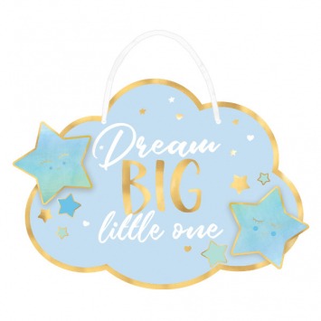 Oh Baby Boy Hanging Sign 13 1/2in x 13 1/2in