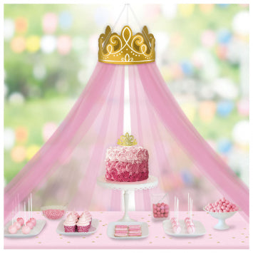 ©Disney Princess Crown Decoration w/ Tulle Canopy