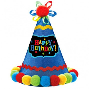 Birthday Brights Cone Hat 8 1/4in x 6 1/4in