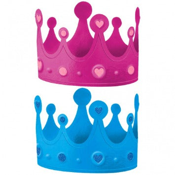 Girl or Boy? Crowns - Pink/Blue 5 1/4in x 22 1/2in 12/ct