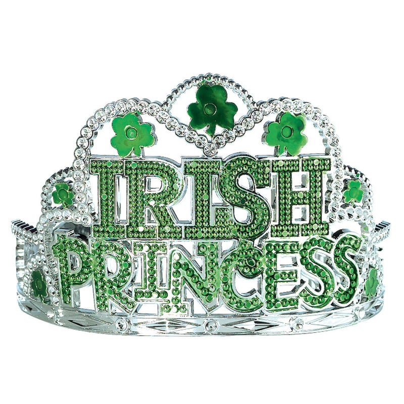 Irish Princess Plastic Tiara 3 1/2in x 4 1/2in 1/ct