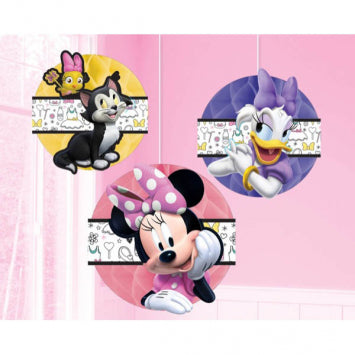 ©Disney Minnie Mouse Happy Helpers Honeycomb Decorations 3/ct