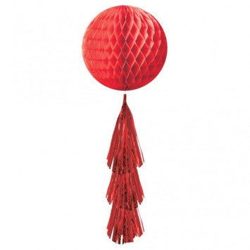 Honeycomb Ball w/ Tail - Apple Red
11 3/4in Honeycomb w/ 16in Tail