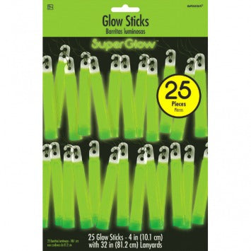 Glow Stick Mega Value Pack - Green 4in 25/ct