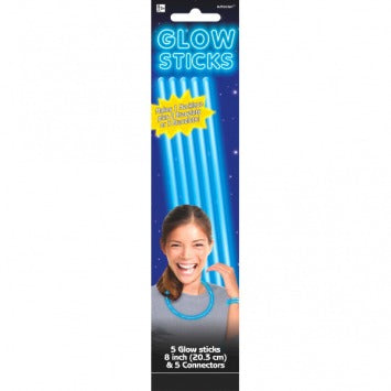 Blue Glow Sticks 8in 5/ct