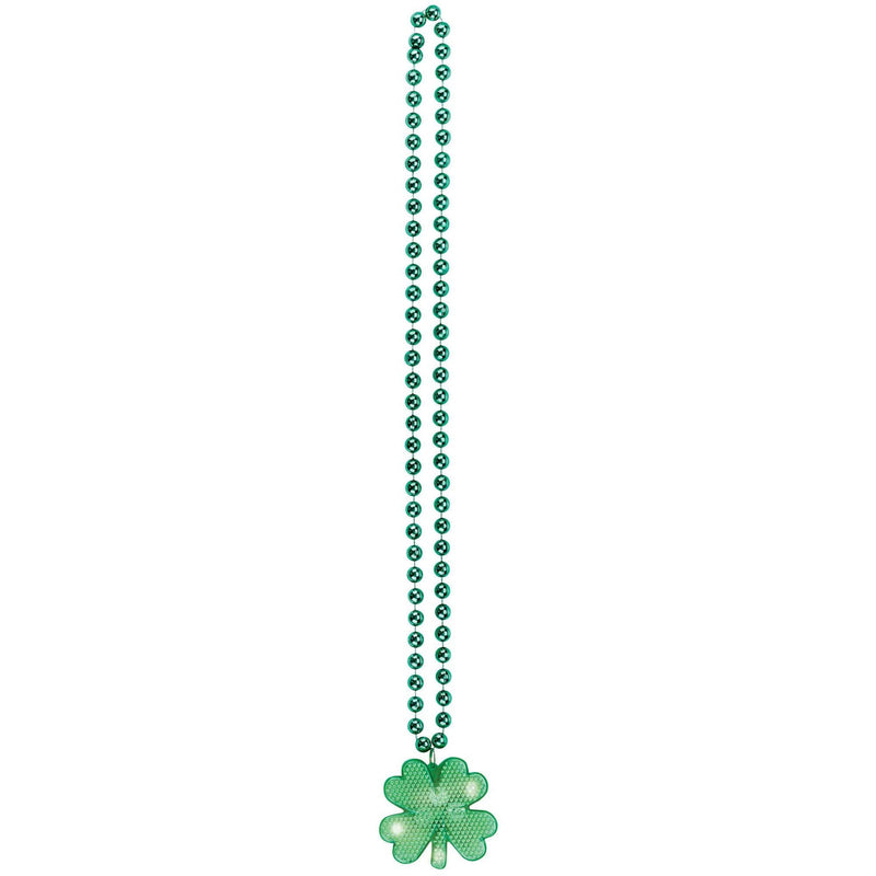 Shamrock Light-Up Pendant Necklace 19in 1/ct