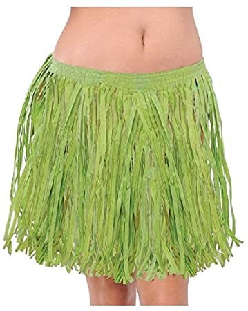 Green Hula Skirt 16in x 31in 1/ct