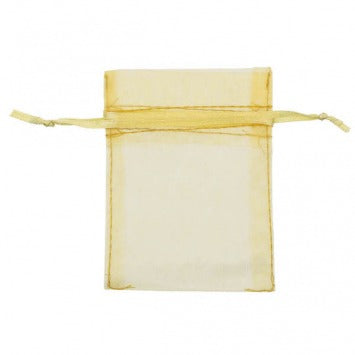 Gold Organza Bags 4in x 3in 24/ct