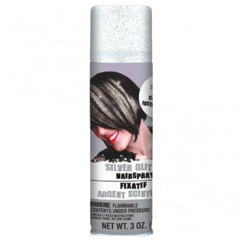 Silver Glitter Hair Spray 3oz