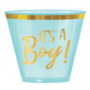 Oh Baby Boy Hot-Stamped Plastic Tumblers, 9oz 30/ct