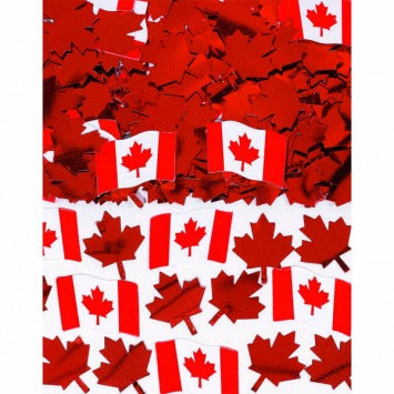 Canadian Flag Printed Confetti Mix .5oz