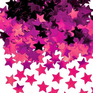 Pink Mini Stars Confetti 1/4oz