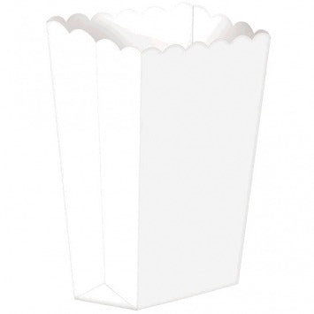 Small Popcorn Box - White 5 1/4in X 3 3/4in 5/ct