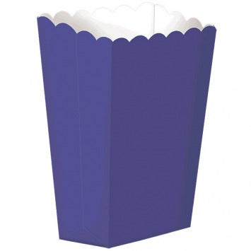 Small Popcorn Box - New Purple 5 1/4in X 3 3/4in 5/ct