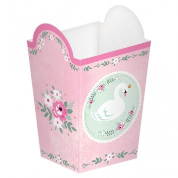 Sweet Swan Popcorn Container 5 3/8in x 3 1/2in 8/ct