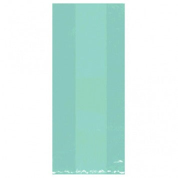 Small Party Bag - Robins Egg Blue 9 1/2in H x 4in W x 2 1/4in D 25/ct