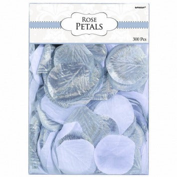 Fabric Confetti Petals - Silver/White 2in 300/ct