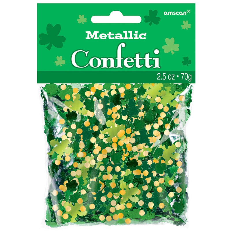 Green Shamrocks Big Pack Foil Confetti 2 1/2oz 1/ct