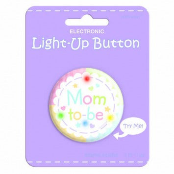 Mom To Be Light-Up Button 2 1/4in