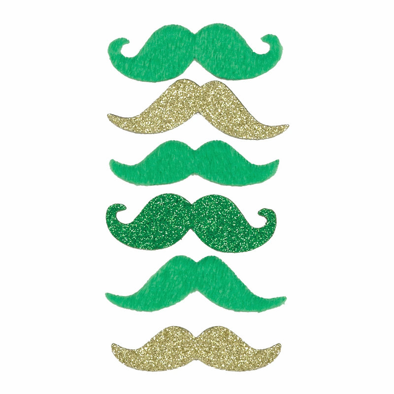 St. Patrick's Day Moustaches Novelty Pack 6/ct