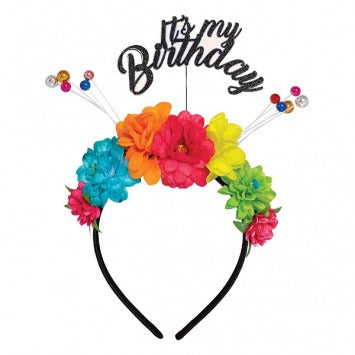 It's My Birthday Deluxe Headband 11 3/4in x 13in