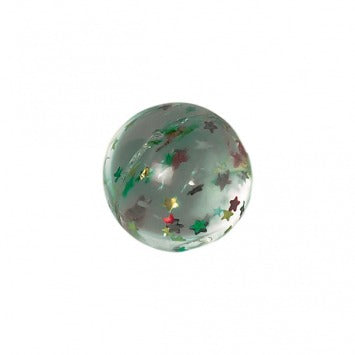 Star Glitter Bounce Ball Favor 49mm