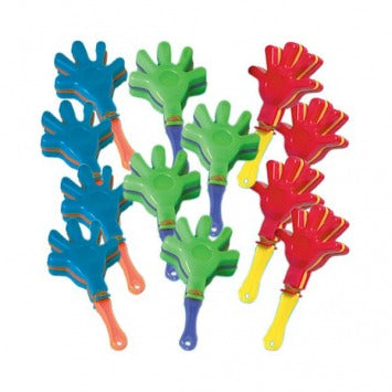 Mini Hand Clappers 3 1/2in x 1 3/4in x 3/8in 12/ct