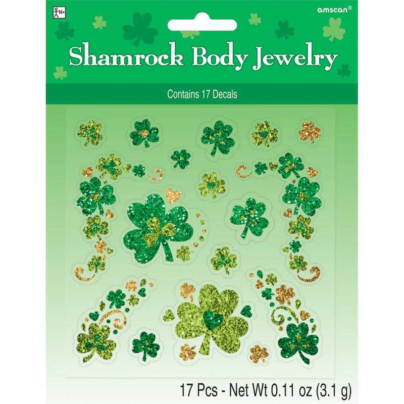 Shamrock Glitter Body Jewelry 1/ct