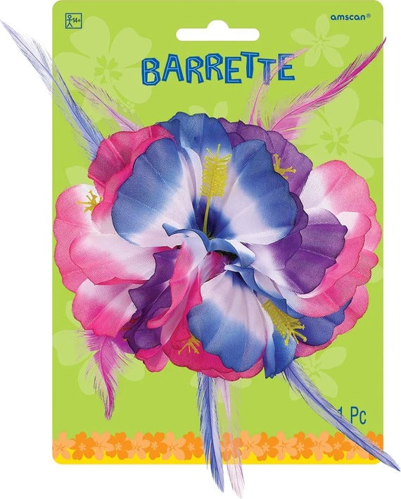 Deluxe Cool Hibiscus Barrette 1/ct