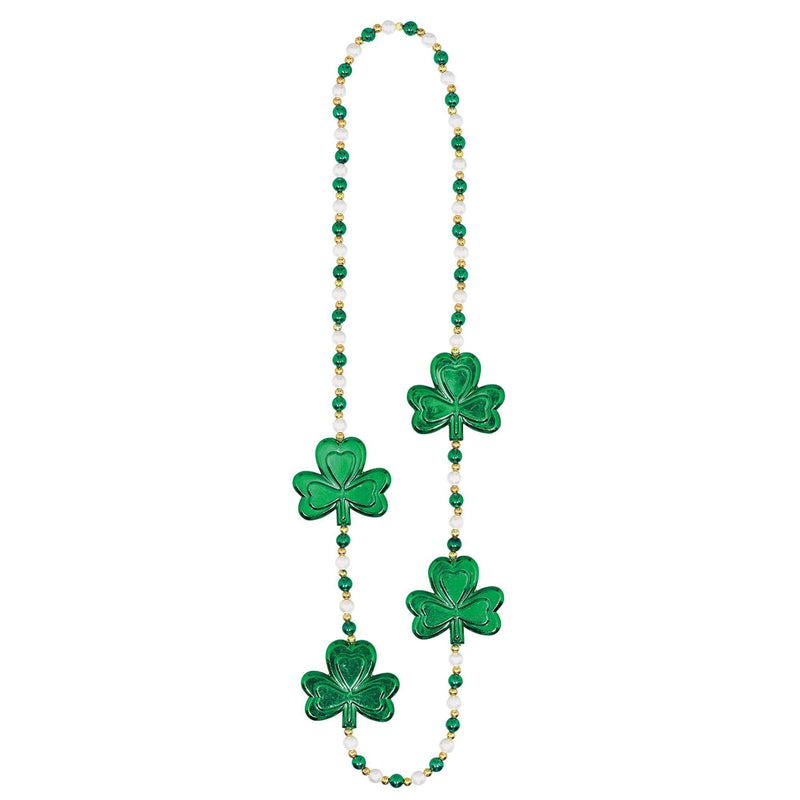 Shamrock & Pearls Necklace 36in 1/ct