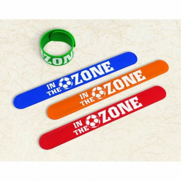 Soccer Slap Bracelet 9 1/2in x 1 1/4in