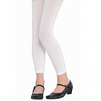 White Footless Tights - Child