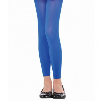 Blue Footless Tights - Child