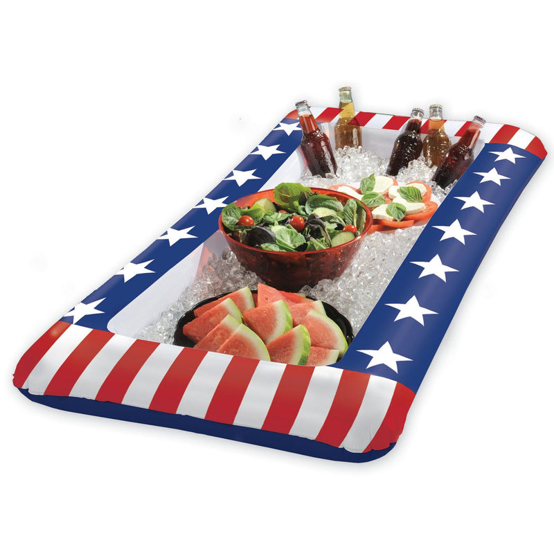 Patriotic Inflatable Cooler 50in x 24in 1/ct