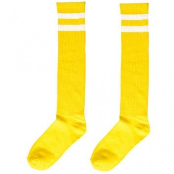 Yellow Stripe Knee Socks - One Size Fits Most 2/ct