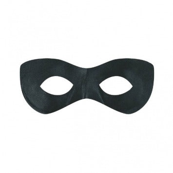 Black Super Hero Mask 2 7/8in H x 8 1/4in W