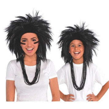 Black Crazy Wig, One Size