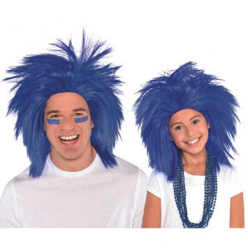 Blue Crazy Wig - One Size